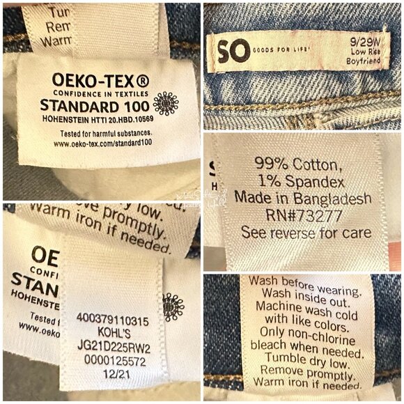 SO Double Stone Acid Wash Ripped Distressed Boyfriend Jeans Size 29 - Picture 5 of 5